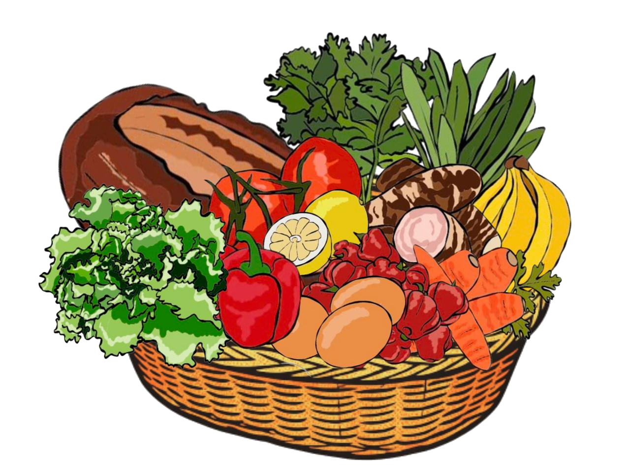 Canasta de productos de la cocina puertorriqueña